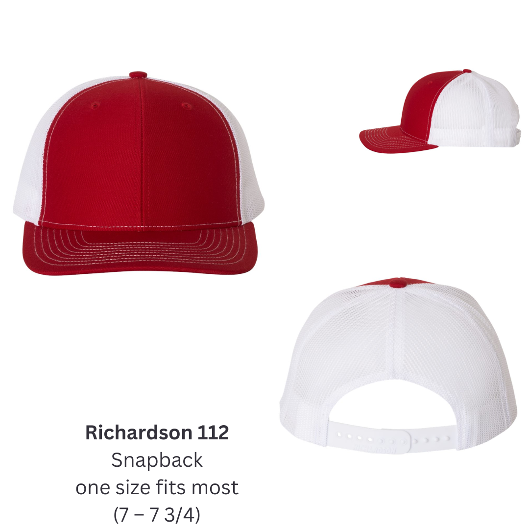 Firefighter Vintage Patch baseball cap with custom number